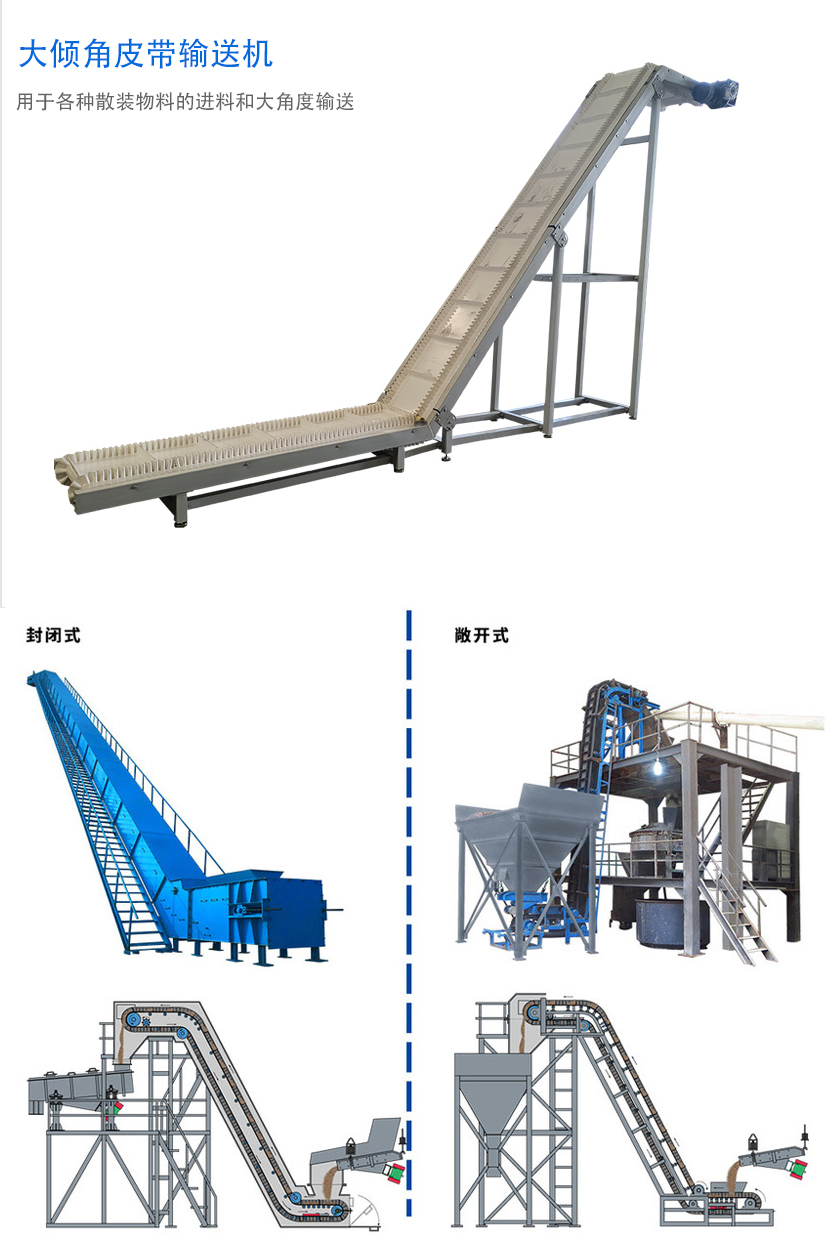 在環(huán)境溫度為-19℃ ~+40℃范圍內(nèi)，輸送堆積比重為0.5-2.5t/m3的各種散狀物料